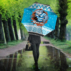 Claus Shark Strikes Personalized Umbrella Christmas Rugby League Spirit - Aussie Hoodie