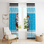 Claus Shark Strikes Personalized Window Curtain Christmas Rugby League Spirit - Aussie Hoodie