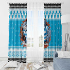 Claus Shark Strikes Personalized Window Curtain Christmas Rugby League Spirit - Aussie Hoodie
