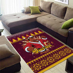 Jingle Broncos Jump Personalized Area Rug Christmas Rugby League Spirit - Aussie Hoodie