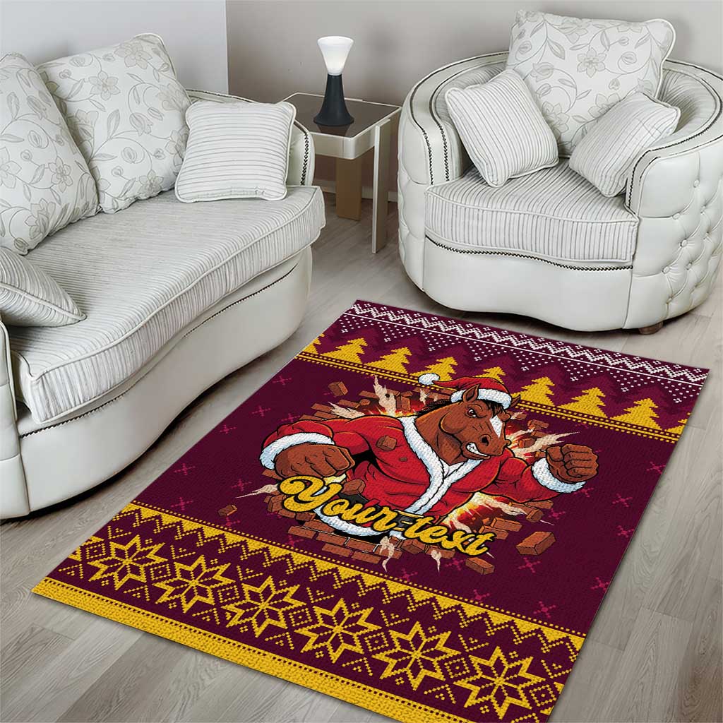 Jingle Broncos Jump Personalized Area Rug Christmas Rugby League Spirit - Aussie Hoodie