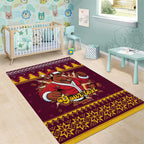 Jingle Broncos Jump Personalized Area Rug Christmas Rugby League Spirit - Aussie Hoodie