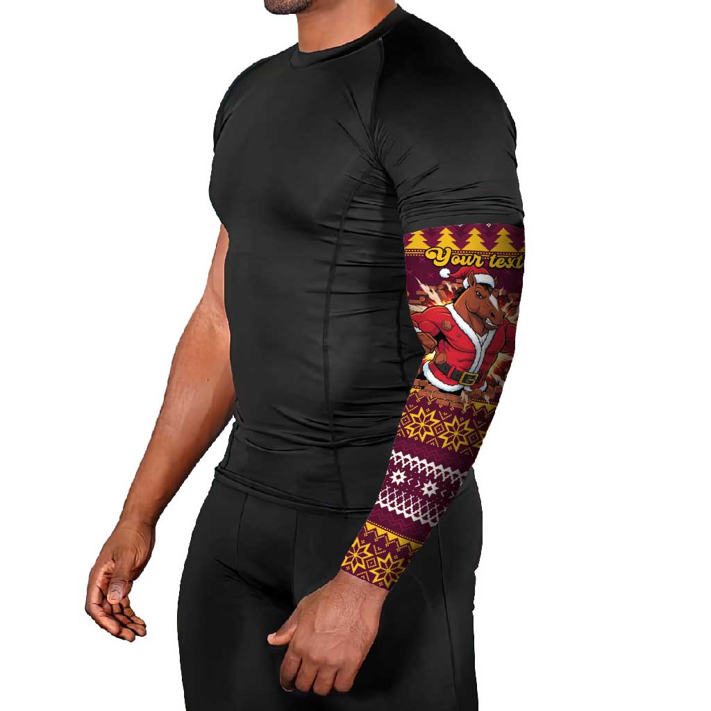 Jingle Broncos Jump Personalized Arm Sleeves Christmas Rugby League Spirit - Aussie Hoodie