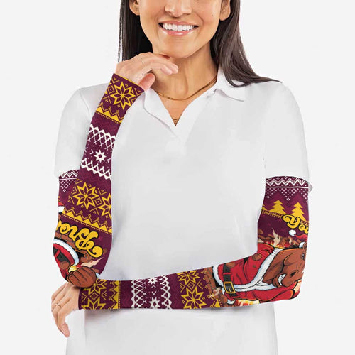 Jingle Broncos Jump Personalized Arm Sleeves Christmas Rugby League Spirit - Aussie Hoodie