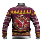 Jingle Broncos Jump Personalized Baseball Jacket Christmas Rugby League Spirit - Aussie Hoodie