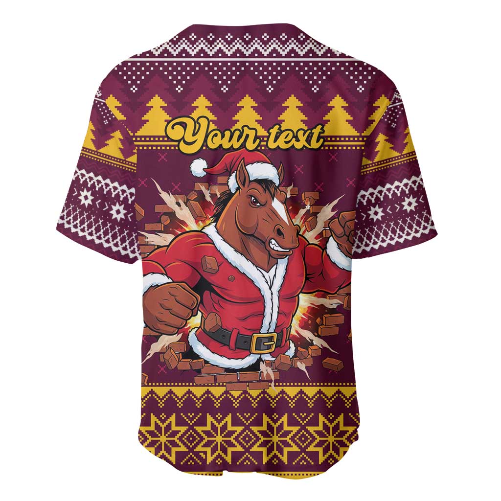 Jingle Broncos Jump Personalized Baseball Jersey Christmas Rugby League Spirit - Aussie Hoodie