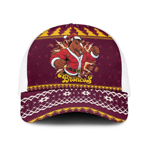 Jingle Broncos Jump Baseball Net Cap Christmas Rugby League Spirit - Aussie Hoodie