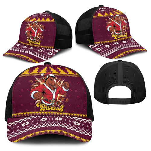 Jingle Broncos Jump Baseball Net Cap Christmas Rugby League Spirit - Aussie Hoodie