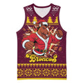 Jingle Broncos Jump Personalized Basketball Jersey Christmas Rugby League Spirit - Aussie Hoodie