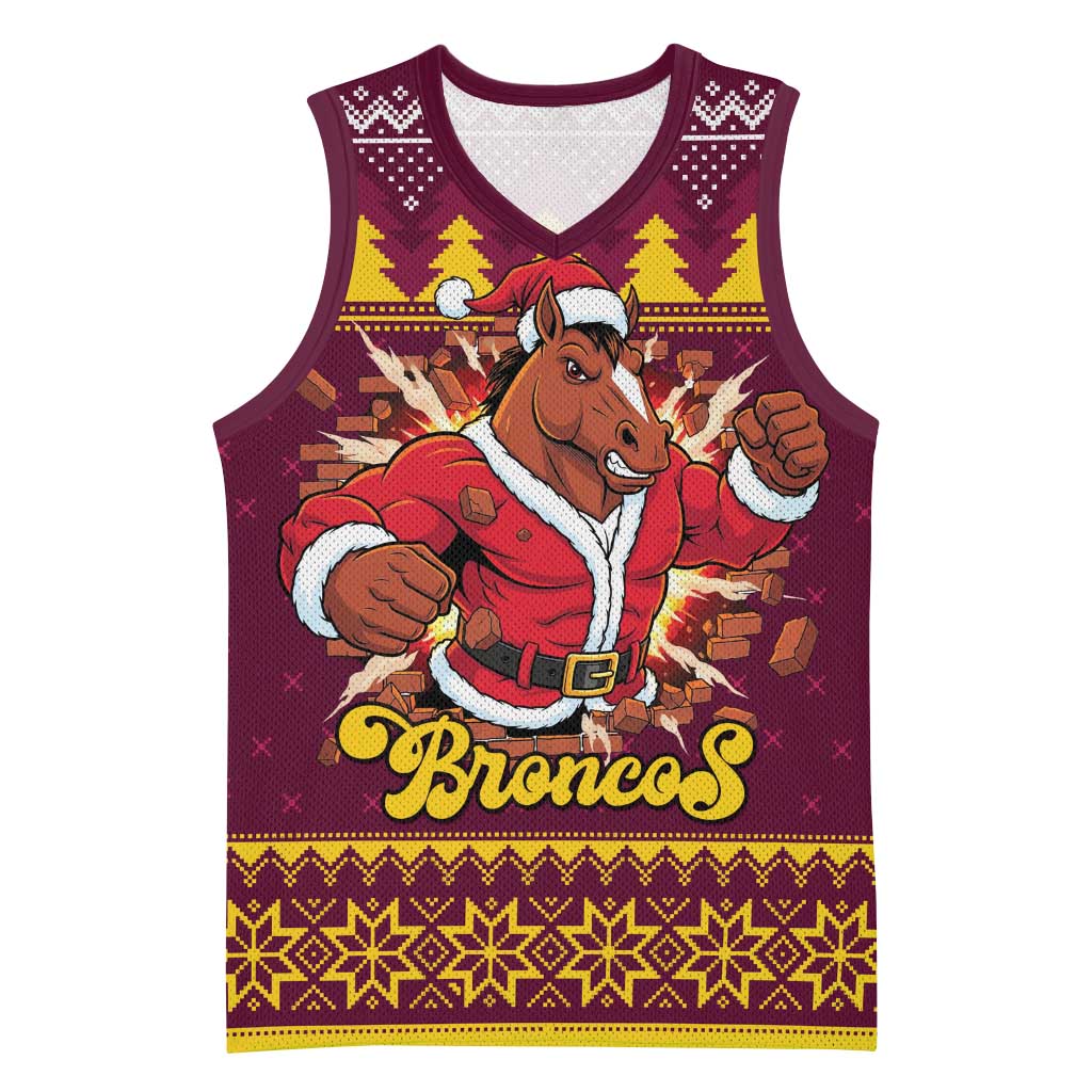 Jingle Broncos Jump Personalized Basketball Jersey Christmas Rugby League Spirit - Aussie Hoodie