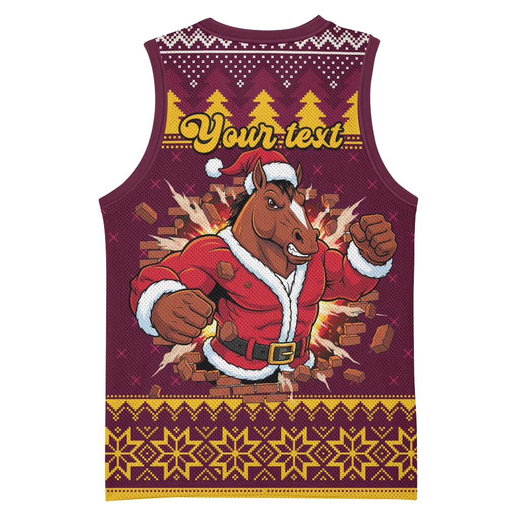 Jingle Broncos Jump Personalized Basketball Jersey Christmas Rugby League Spirit - Aussie Hoodie