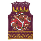 Jingle Broncos Jump Personalized Basketball Jersey Christmas Rugby League Spirit - Aussie Hoodie