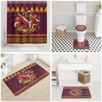 Jingle Broncos Jump Personalized Bathroom Set Christmas Rugby League Spirit - Aussie Hoodie