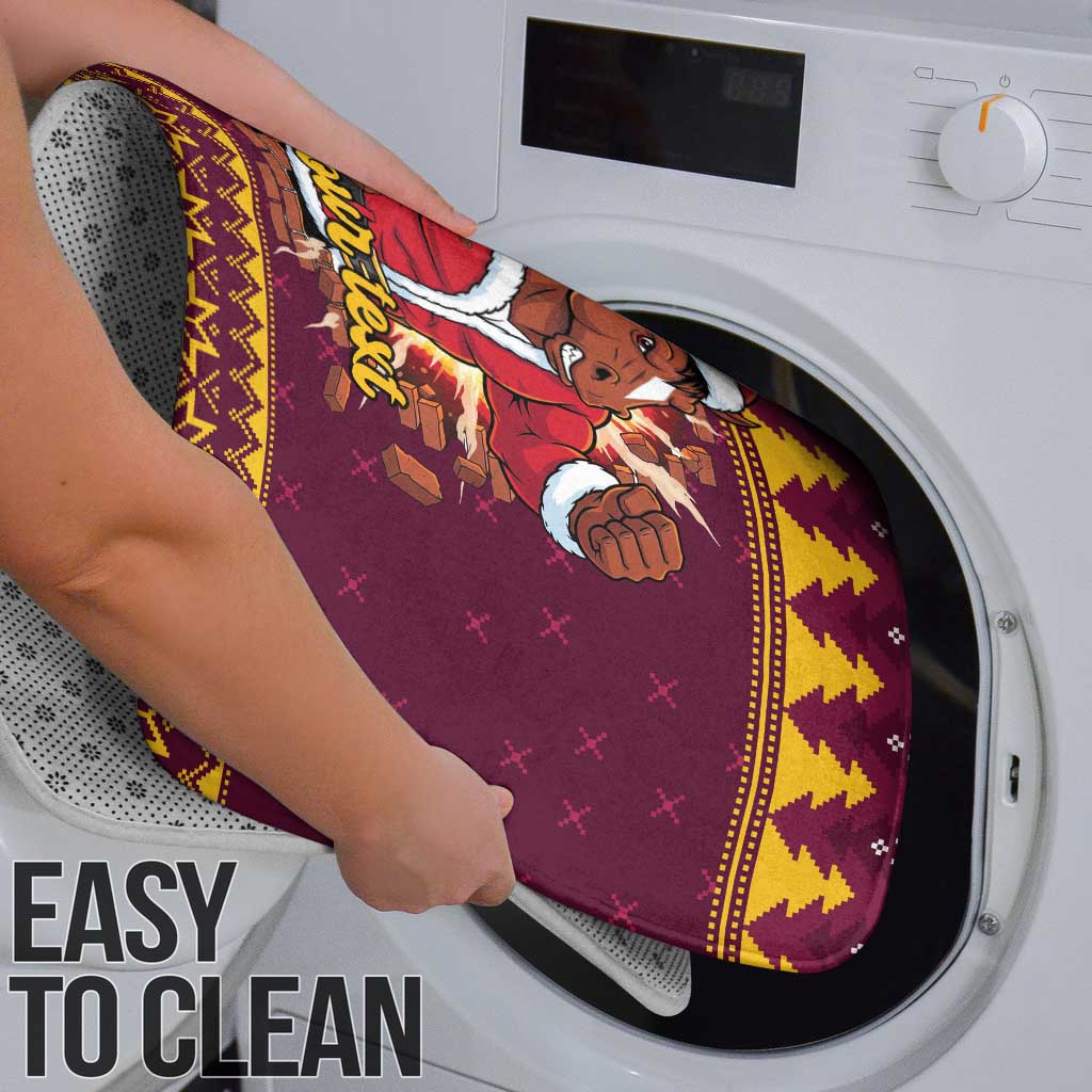 Jingle Broncos Jump Personalized Bathroom Set Christmas Rugby League Spirit - Aussie Hoodie