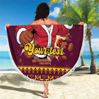 Jingle Broncos Jump Personalized Beach Blanket Christmas Rugby League Spirit - Aussie Hoodie