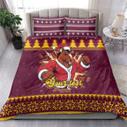 Jingle Broncos Jump Personalized Bedding Set Christmas Rugby League Spirit - Aussie Hoodie