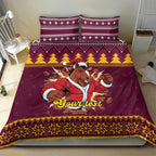 Jingle Broncos Jump Personalized Bedding Set Christmas Rugby League Spirit - Aussie Hoodie