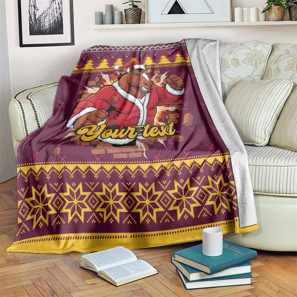 Jingle Broncos Jump Personalized Blanket Christmas Rugby League Spirit - Aussie Hoodie