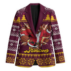 Jingle Broncos Jump Personalized Blazer Christmas Rugby League Spirit - Aussie Hoodie