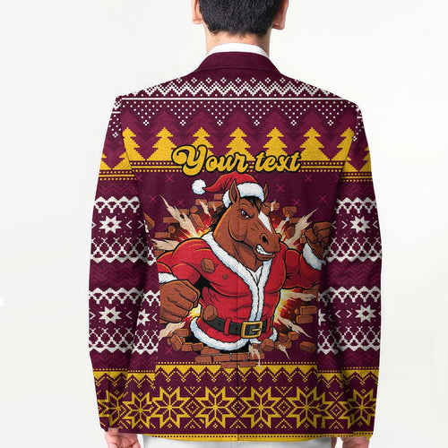 Jingle Broncos Jump Personalized Blazer Christmas Rugby League Spirit - Aussie Hoodie