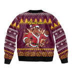 Jingle Broncos Jump Personalized Bomber Jacket Christmas Rugby League Spirit - Aussie Hoodie