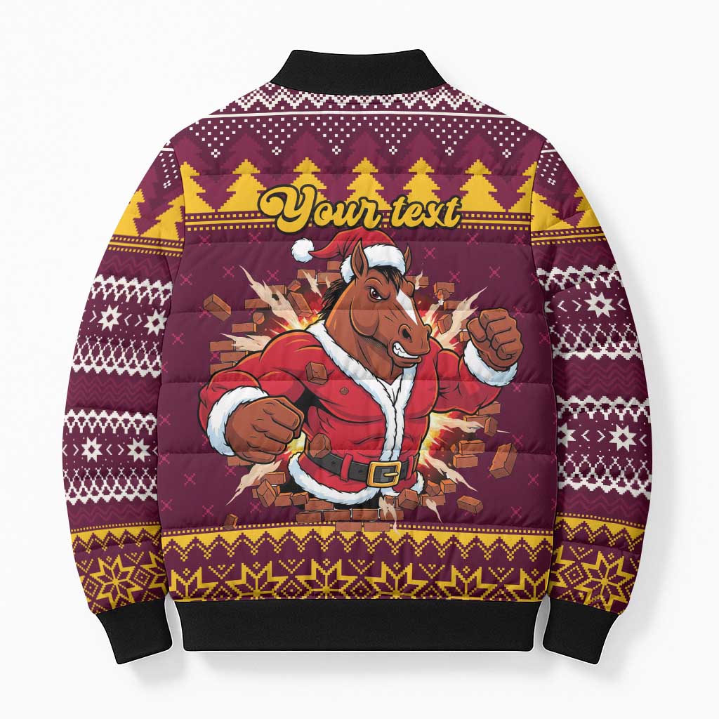 Jingle Broncos Jump Personalized Bomber Puffer Jacket Christmas Rugby League Spirit - Aussie Hoodie