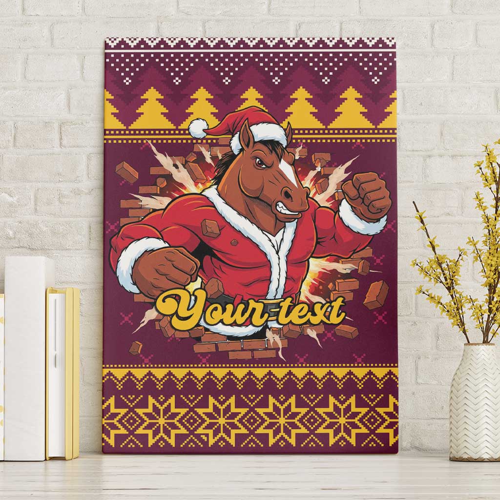 Jingle Broncos Jump Personalized Canvas Wall Art Christmas Rugby League Spirit - Aussie Hoodie