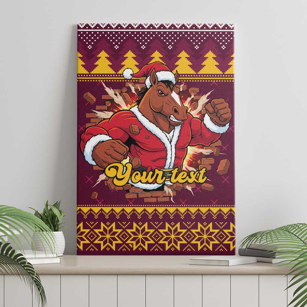 Jingle Broncos Jump Personalized Canvas Wall Art Christmas Rugby League Spirit - Aussie Hoodie