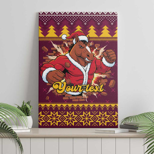 Jingle Broncos Jump Personalized Canvas Wall Art Christmas Rugby League Spirit - Aussie Hoodie