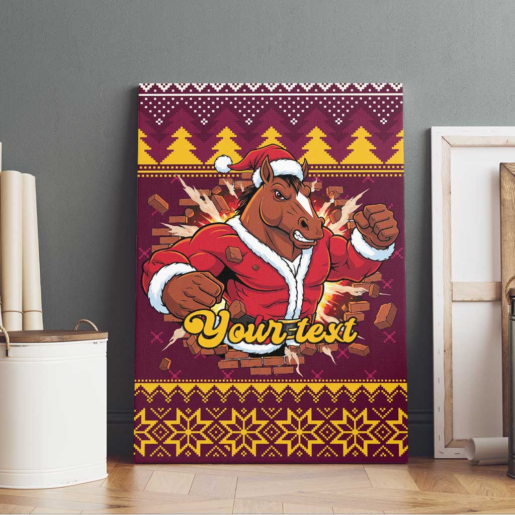 Jingle Broncos Jump Personalized Canvas Wall Art Christmas Rugby League Spirit - Aussie Hoodie