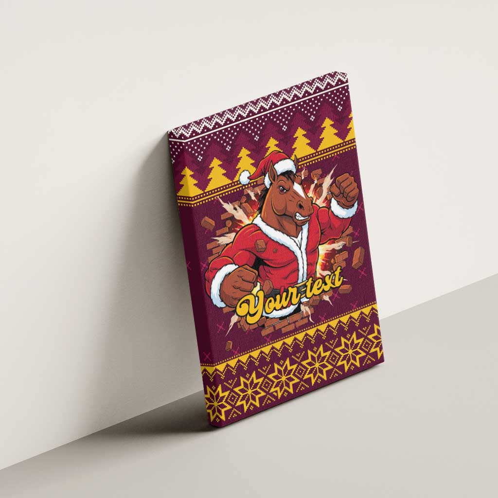 Jingle Broncos Jump Personalized Canvas Wall Art Christmas Rugby League Spirit - Aussie Hoodie