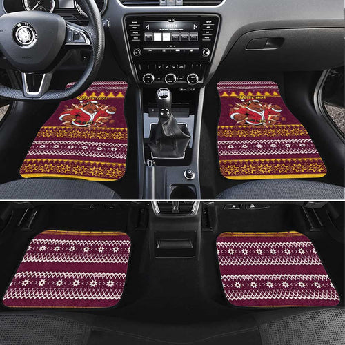 Jingle Broncos Jump Personalized Car Mats Christmas Rugby League Spirit - Aussie Hoodie