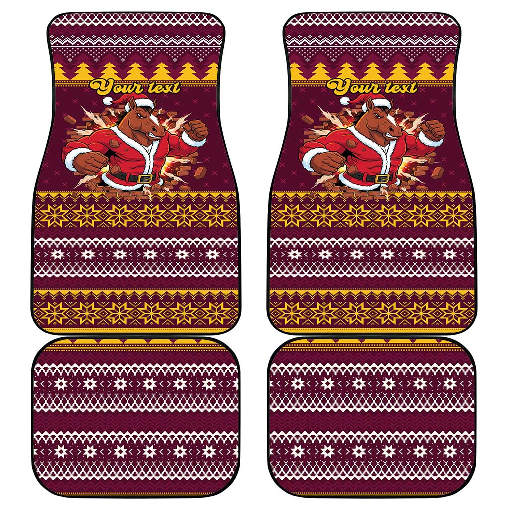 Jingle Broncos Jump Personalized Car Mats Christmas Rugby League Spirit - Aussie Hoodie