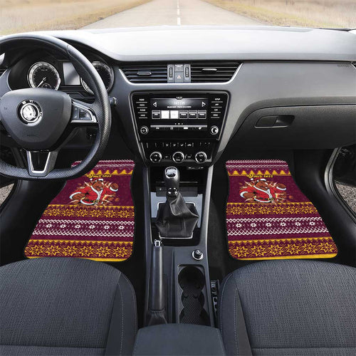 Jingle Broncos Jump Personalized Car Mats Christmas Rugby League Spirit - Aussie Hoodie