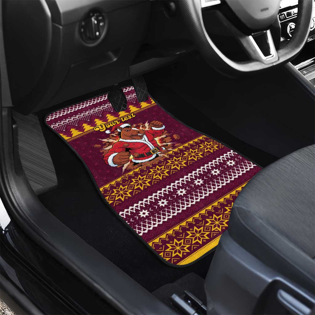 Jingle Broncos Jump Personalized Car Mats Christmas Rugby League Spirit - Aussie Hoodie