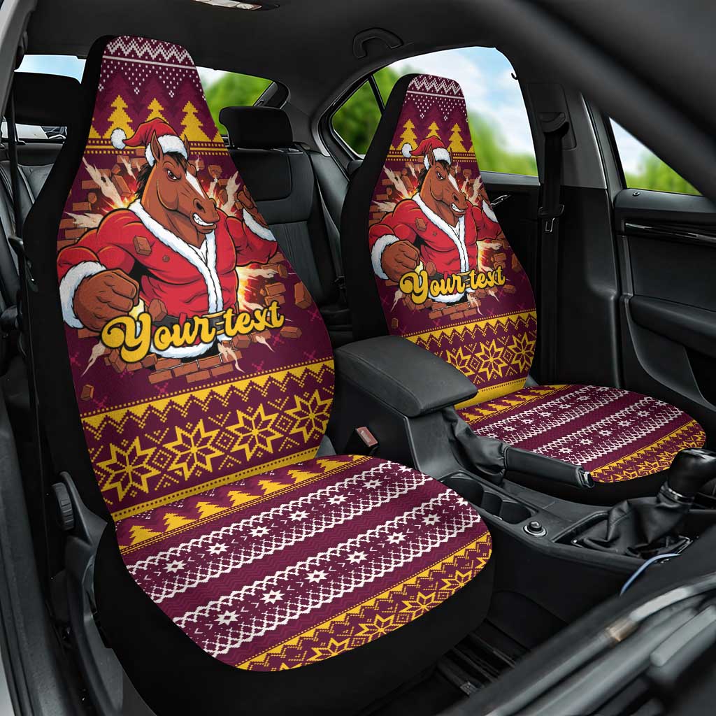 Jingle Broncos Jump Personalized Car Seat Cover Christmas Rugby League Spirit - Aussie Hoodie