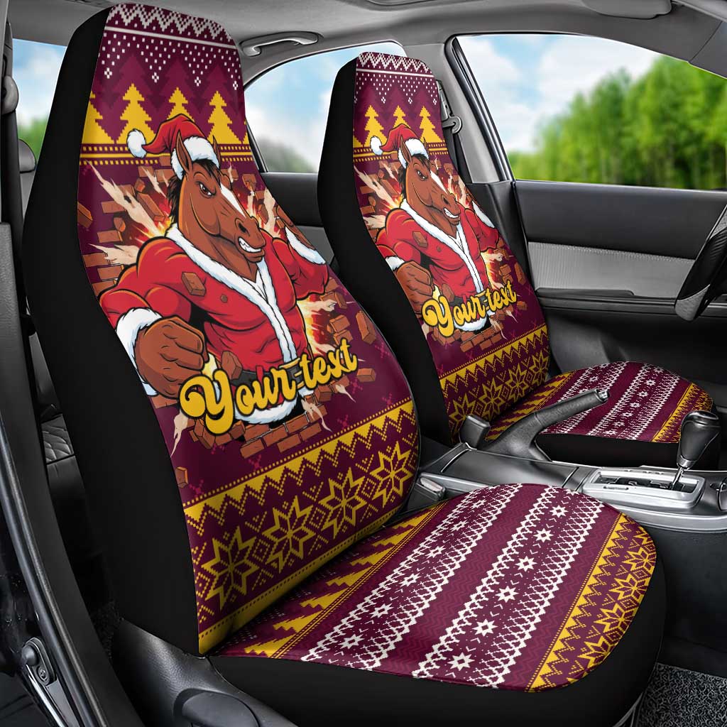 Jingle Broncos Jump Personalized Car Seat Cover Christmas Rugby League Spirit - Aussie Hoodie