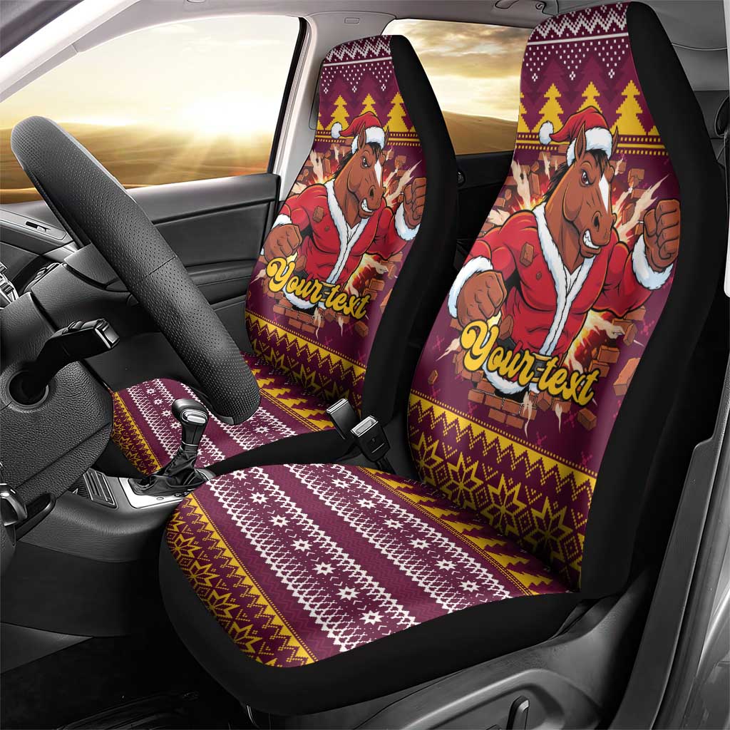 Jingle Broncos Jump Personalized Car Seat Cover Christmas Rugby League Spirit - Aussie Hoodie