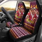 Jingle Broncos Jump Personalized Car Seat Cover Christmas Rugby League Spirit - Aussie Hoodie