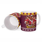 Jingle Broncos Jump Personalized Ceramic Mug Christmas Rugby League Spirit - Aussie Hoodie