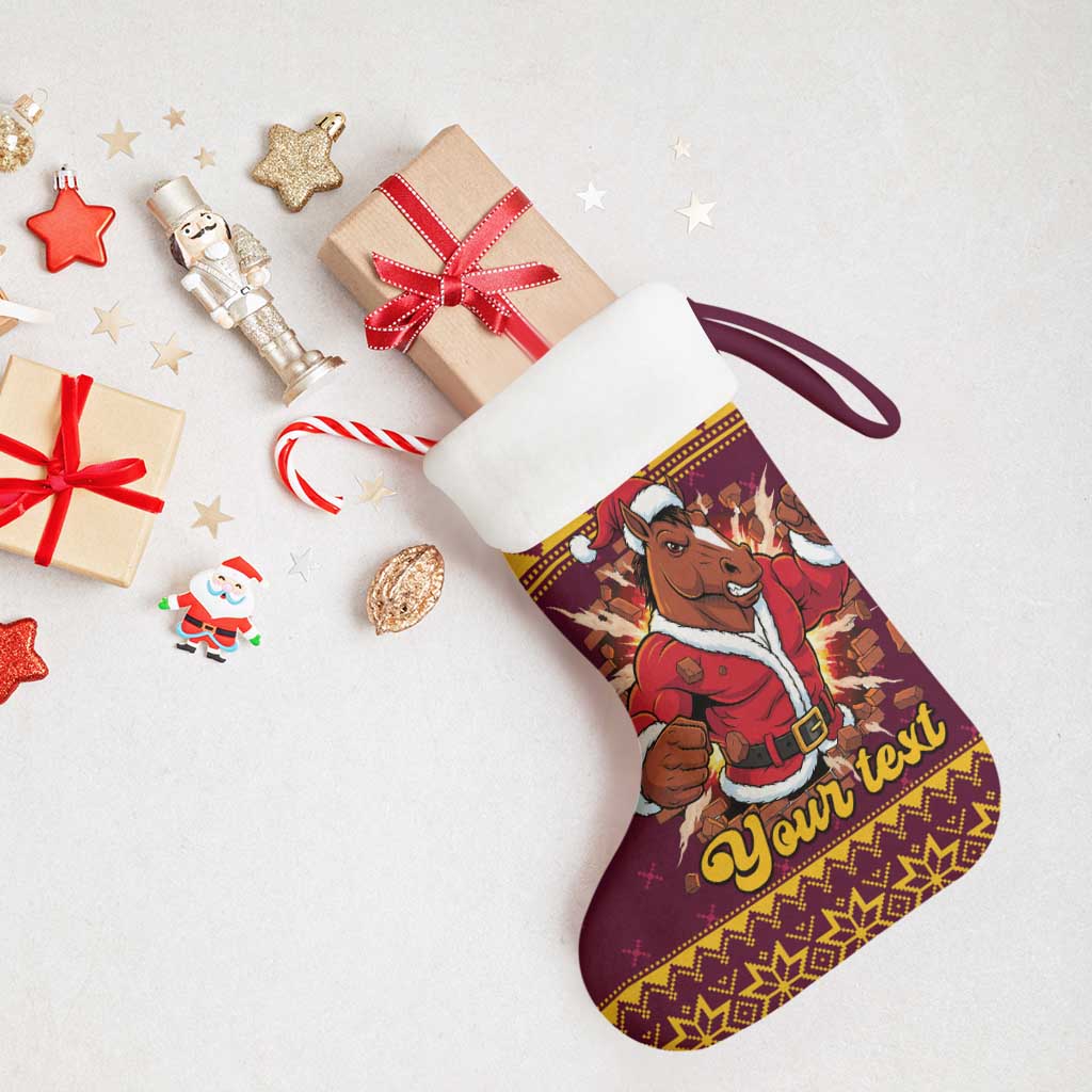 Jingle Broncos Jump Personalized Christmas Stocking Christmas Rugby League Spirit - Aussie Hoodie