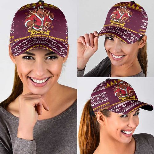 Jingle Broncos Jump Classic Cap Christmas Rugby League Spirit - Aussie Hoodie