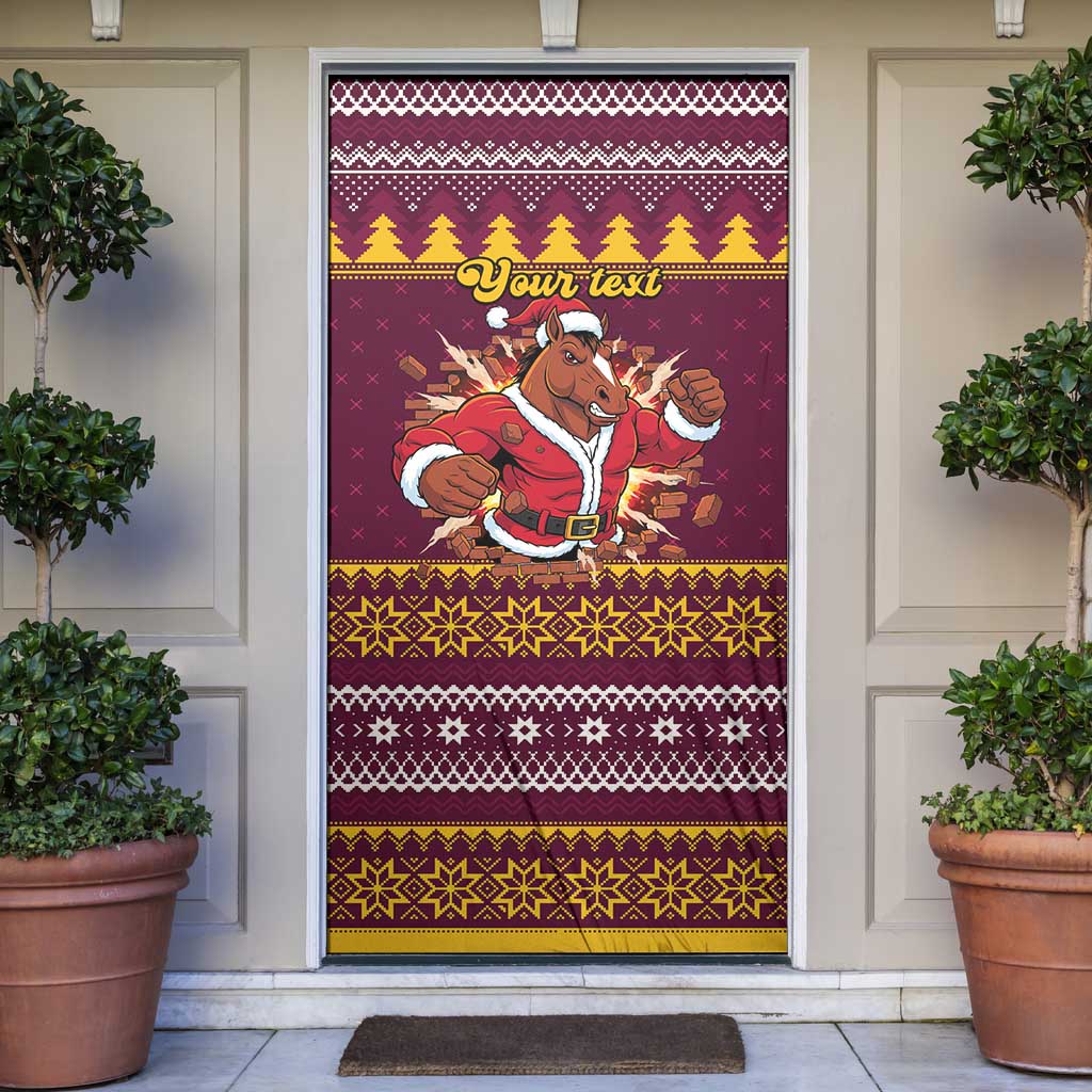 Jingle Broncos Jump Personalized Door Cover Christmas Rugby League Spirit - Aussie Hoodie