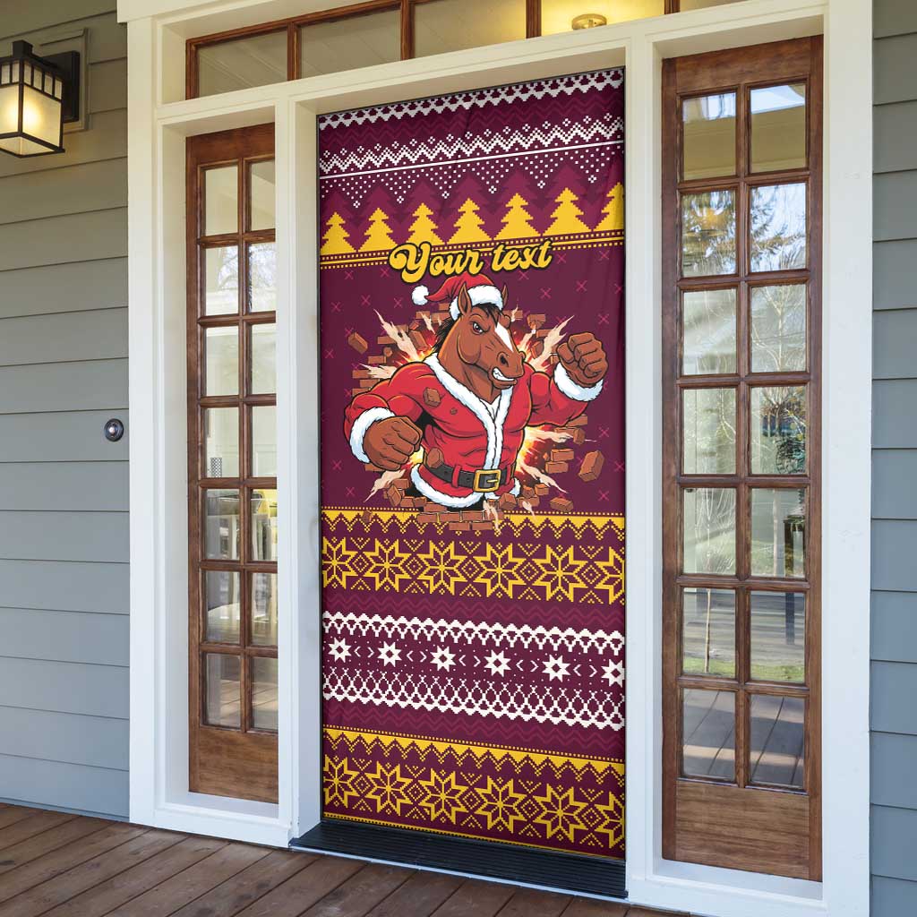 Jingle Broncos Jump Personalized Door Cover Christmas Rugby League Spirit - Aussie Hoodie