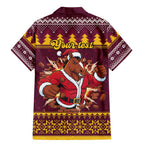 Jingle Broncos Jump Personalized Family Matching Mermaid Dress and Hawaiian Shirt Christmas Rugby League Spirit - Aussie Hoodie