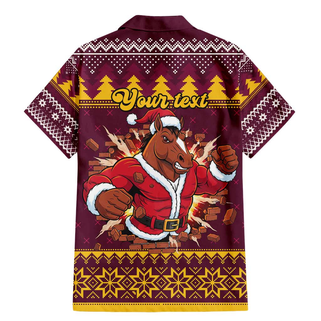 Jingle Broncos Jump Personalized Family Matching Mermaid Dress and Hawaiian Shirt Christmas Rugby League Spirit - Aussie Hoodie