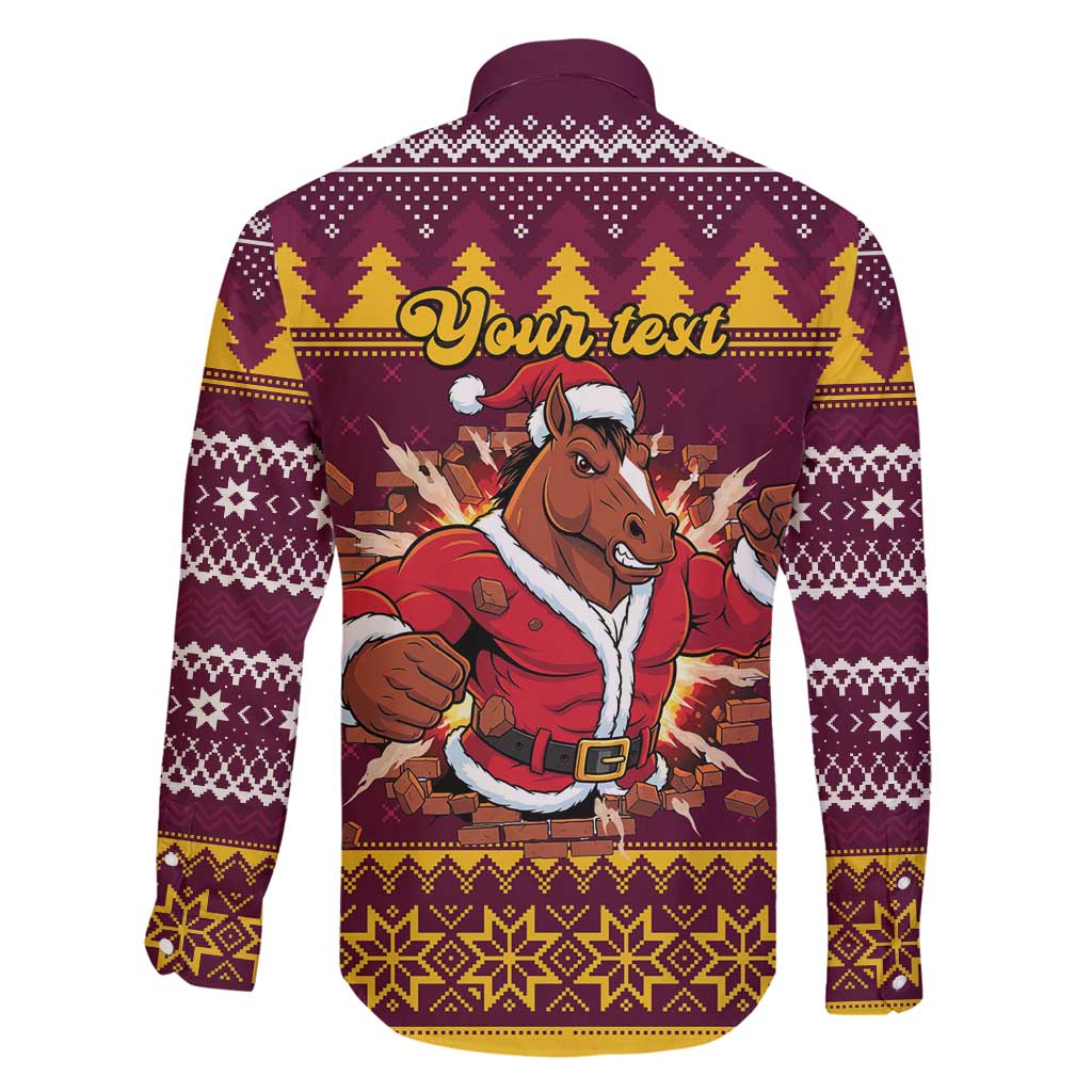 Jingle Broncos Jump Personalized Family Matching Puletasi and Hawaiian Shirt Christmas Rugby League Spirit - Aussie Hoodie