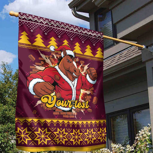 Jingle Broncos Jump Personalized Garden Flag Christmas Rugby League Spirit - Aussie Hoodie