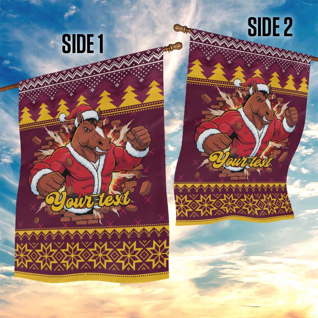 Jingle Broncos Jump Personalized Garden Flag Christmas Rugby League Spirit - Aussie Hoodie