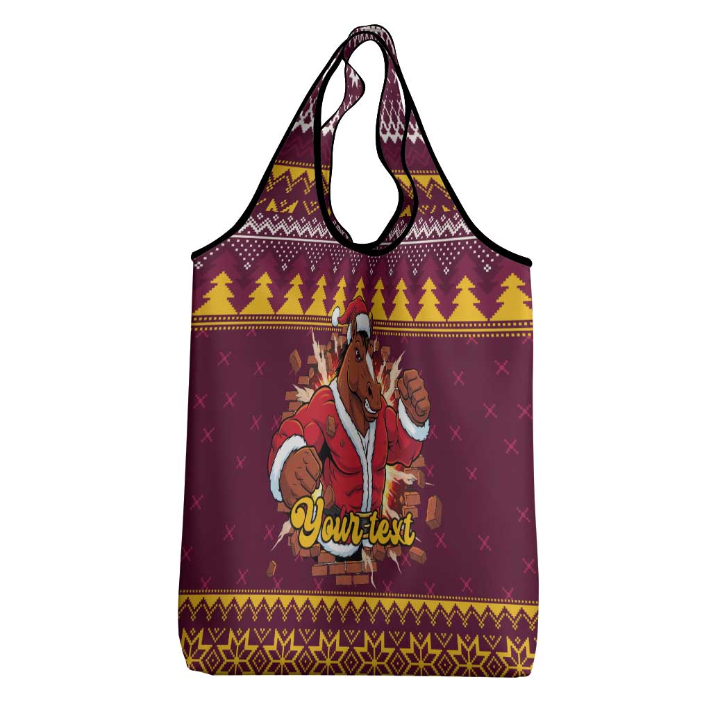 Jingle Broncos Jump Personalized Grocery Bag Christmas Rugby League Spirit - Aussie Hoodie